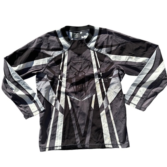 Arctic Cat Other - Arctic Cat Graphic Racing‎ Jersey Style Pullover Top Mens Black Gray Medium